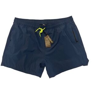 NWT SILKWORLD 3XL Mens Blue Swim Trunks Lined Athletic Gym‎ Workout Activewear